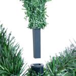 Kunstkerstboom, 154 cm, met 398 takken, opvouwbare metalen standaard, kerstboom, kunstboom voor kerstdecoratie, groen