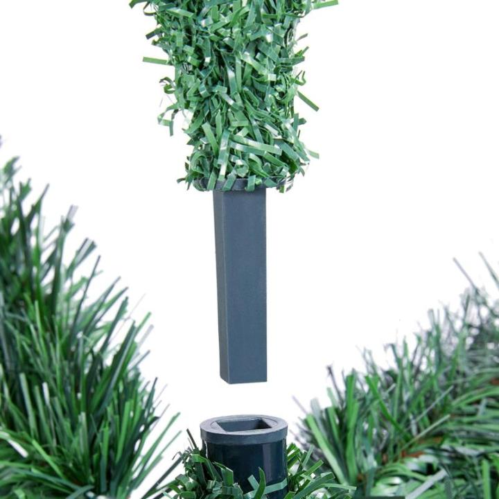 Kunstkerstboom, 154 cm, met 398 takken, opvouwbare metalen standaard, kerstboom, kunstboom voor kerstdecoratie, groen
