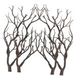 4 stuks Halloween-decoratie takken kunstdennentakken faux tote takken knoppen decoratieve takken tafeldecoratie eettafel kunstmatige geweiboomtakken nep gedroogde takken plastic