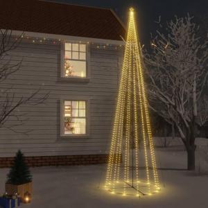 LED Weihnachtsbaum Aussen Kegelform Weihnachtsbaum Metall Warmweiß 1134 LEDs Tannenbaum Lichterbaum Weihnachtsdeko Aussen Weihnachtsbaum Tanne Groß 800 cm