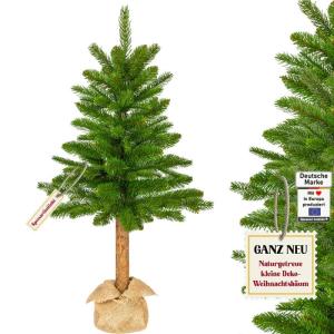 Kleine kunstkerstboom, 65 cm, natuurgetrouwe replica met spuitgietelementen, kunstkerstboom, decoratie, dennenboom, kerstdecoratie (groen, 65 cm)