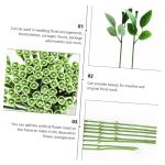 200 STK Rosenstiel künstliche blüten Artificial Rosenblumenstiel Bouquet Flowers Kunstblätter Rosenblumendraht künstliche Rosen bastelt Blumendraht DIY-Material Kunststoff