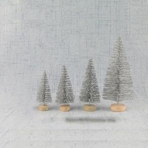 8 Stück Mini-Weihnachtsbäume in verschiedenen Größen, künstliche Glitzerbäume für Weihnachten, Heimdekoration, Tischdekoration, Ornamente, Party- und Schreibtischdekoration,
