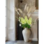 Set van 3 kunstmatige hortensia's kunstbloemen als echte lentebloemen, pluimhortensia, 73 cm, groene decoratieve bloemen, kunsttakken voor bloemstuk, thuis, resto, lentedecoratie