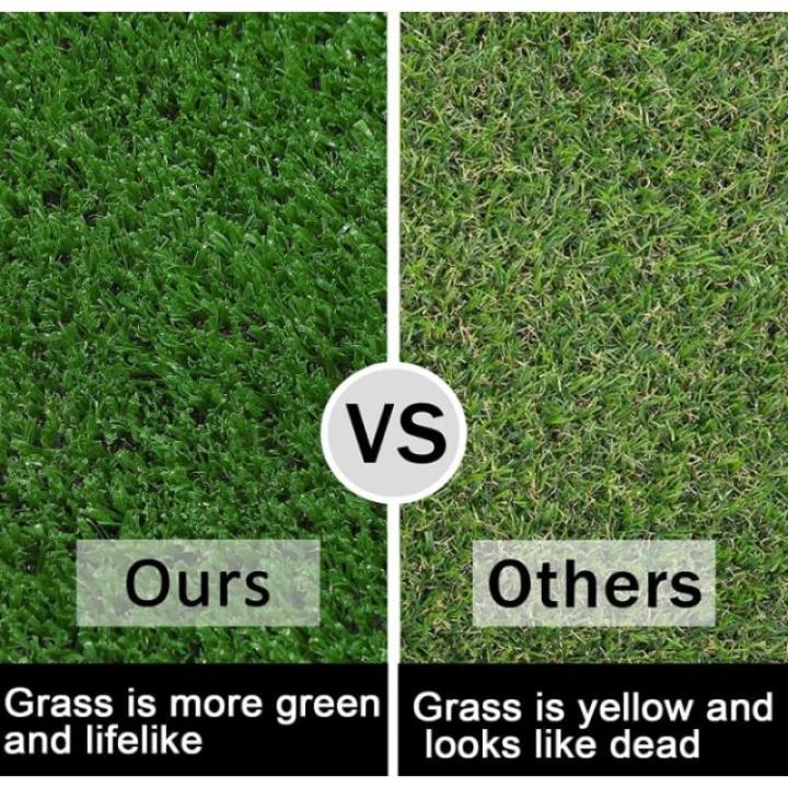 Kunstrasen-Teppich, 2,4 x 3,6 m, realistische Kunstrasenmatte für drinnen und draußen, 20 mm Florhöhe, Astro-Turf-Matte für Hunde, Landschaftsgestaltung (Größe: 1,2 x 2 m)