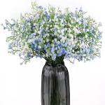 Gypsophila , 10 stuks, Gypsophila , Gypsophila, namaakbloemen, boeketten voor bruiloft, bruid, feest, woondecoratie (blauw en wit)
