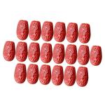 5 Sätze Simulierte Jujube Simulationsfrucht Schrankdekor Falsches Datum Vasendekor Hochzeitsdeko Hochzeits Dekoration Künstliches Rotes Datum Künstliche Jujube PVC 30 Stück * 5