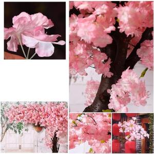Künstliche Kirschblütenbäume, künstlicher rosa Kirschbaum, für Zuhause, Hochzeit, Party, Garten, Büro, Dekoration, künstliche Pflanze, künstliche Blumenranken