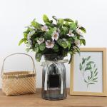 Kunstblumen Deko 30 Stück Künstliche Plastikblumen mit Einzelner Stiel Künstliche für Zuhause Party Hochzeit Blumenstrauß Pflanzgefäß Dekoration 1515