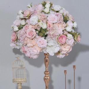 24in künstliche Rose Blume Kugeln, gefälschte Blumen Rosen Kugeln, künstliche Florale Kugel für Mittelstücke Tische, Party, Valentinstag (Rosa-1)