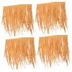 4 Stück Strohdekoration Strohdach Selber Machen Garten Strohdach Gartenhütte Grasdach Synthetisches Reetdach Simulierte Strohabdeckung Lebensechtes Stroh Gartendekoration Sport