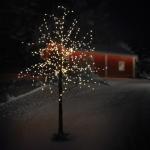 Led-boom 150 cm met 600 warmwitte leds, kunstkerstboom, lichtboom met stervormige lampen, decoratieve boom voor Kerstmis, flexibele takken, kerstdecoratie voor binnen en buiten, IP