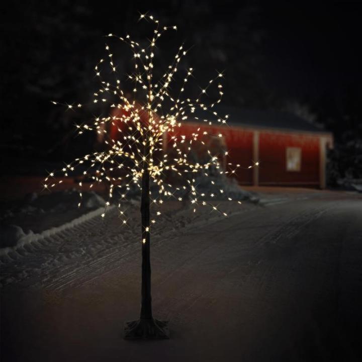 Led-boom 150 cm met 600 warmwitte leds, kunstkerstboom, lichtboom met stervormige lampen, decoratieve boom voor Kerstmis, flexibele takken, kerstdecoratie voor binnen en buiten, IP