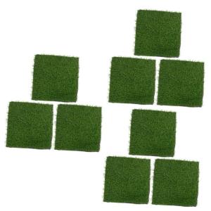9 STK Hühnernestmatte Hühnerdraht Hühnernistmatten Dekorationen Für Aquarien Nistkästen Huhn Kunstrasenmatte Nistunterlagen Zum Eierlegen Strohmatte Im Freien Plastik Green
