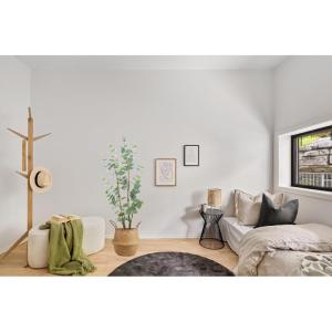 Eucalyptus kunstplant, kunstboom, kunstplant, decoratie, in zwarte pot, zeer realistisch, groen, 80 cm