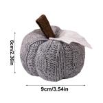Dekorative Kürbisse für Tisch, Kürbisse, Orange, Herbstdekoration, , wiederverwendbar, gestrickt, weich, warm, dekorative Ornamente für Halloween, Ostern,