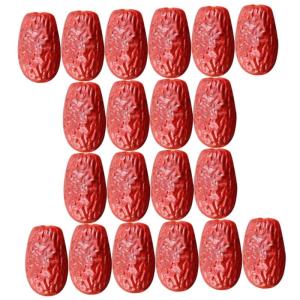 2 Sätze Simulierte Jujube Hochzeitsdeko Hochzeits Dekoration Realistisches Rotes Datum Lebensechte Nussdekoration Realistisches Datum Simulation Getrockneter Jujube 30 Stück * 2