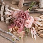 Kunstblumen Künstliche Pflanzen Blumen Deko Seidenblumen Hortensien Blumenarrangements Kernstück Hochzeit Blumenstrauß(Rouge)