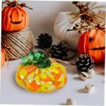 3St Kürbishandwerk Halloween Dekoration Herbst Dekoration Tischdekoration für Halloween Thanksgiving-Kürbis-Dekorationen Kürbis ernten Tischdeko Kürbis Kürbis- -Requisite Gla