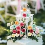 voor decoratie, 5 x 5 x 3,5 cm, voor binnen, zacht en natuurlijk, 6 kleuren, voor bruiloft, bruidsboeketten, feest, huis, kamer, decoratie, rododendron, 30 stuks
