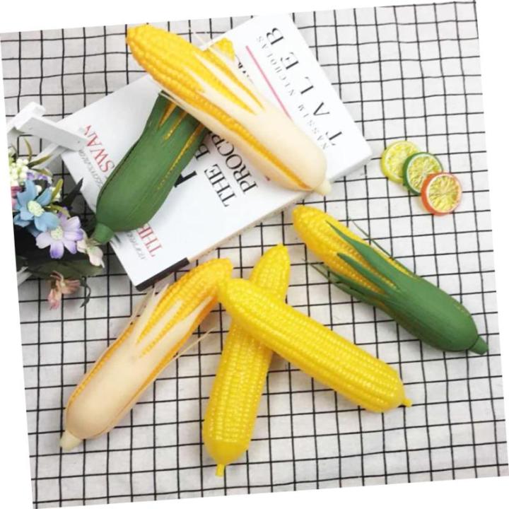 6 STK Mini-kunstmais Foto Realistisch Ohren Modelle Für Dekoration Künstliches Gemüse Design Master Sprühfarbe Essen Kostüme Herbstdeko Ornamente Kind Gefälschtes Gemüse