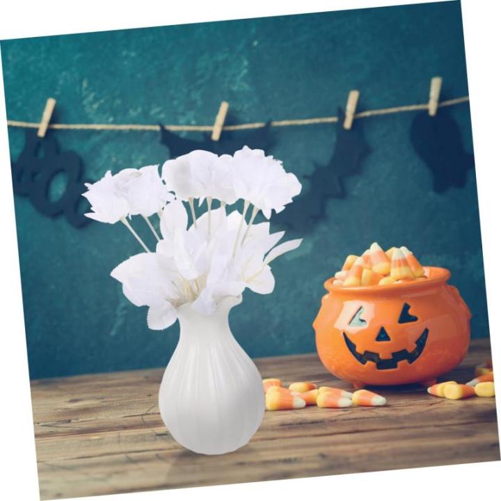 8st Augenblumenarrangement Dekoration Augäpfel Halloween- Alien Aufblasbar Coole Sachen Für Dein Diffusor Fälschung Gefälschte Pflanzen Weinreben-dekor Polyester Weiß
