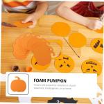 160 Stk Halloween-Kürbis künstlicher Kürbis Zierschaum handgemachter Schaum Kürbisse zum Basteln DIY Dekor Ornament Festverzierung Kürbisbrett Handbuch schmücken Aufkleber Ki