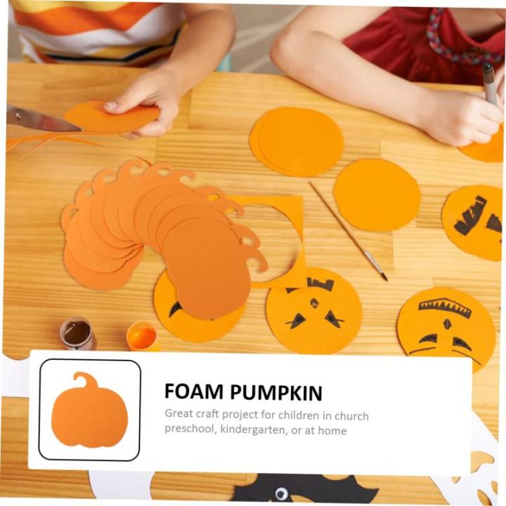 160 Stk Halloween-Kürbis künstlicher Kürbis Zierschaum handgemachter Schaum Kürbisse zum Basteln DIY Dekor Ornament Festverzierung Kürbisbrett Handbuch schmücken Aufkleber Ki