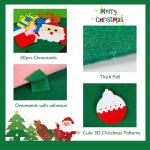 Kid Felt Christmas Tree | Wall Art Decor | Christmas Tree Wall Decor | Felt Christmas Tree | Christmas Tree For Kids Interactive Fun For Children's Rooms, Bedrooms, Dormitories