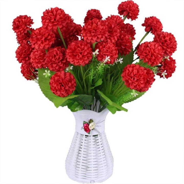 Kunst Blumen Kunstblume Hortensien Künstliche Blume Blumenstrauss Bouquet für Hochzeit Home Party Tisch Küche Büro Dekoration für Haus Garten Party 0509