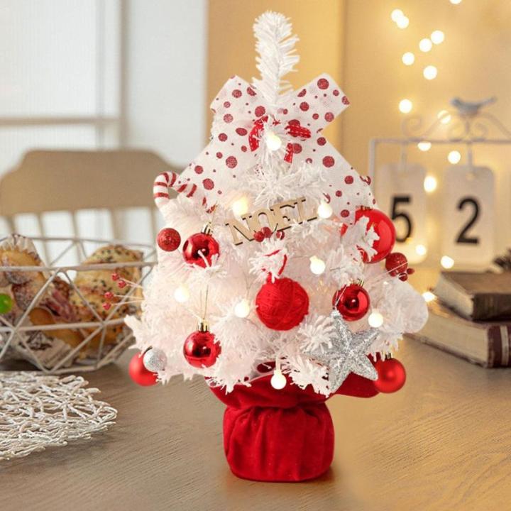 Kerstboom met verlichting, 50 cm, roterende kerstboommuziekdoos, set, kerstboom, kleine mini-kerstboom, kerstdecoratie, tafel, kerstboom, kerstcadeaus, kerstdecoratie