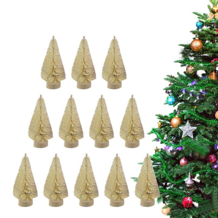 12 Weihnachtsbaum Deko Tannenbaum Für Tisch Miniaturkiefern Sisalbäume Künstlicher Christbaum Miniatur Tannenbaum Christbaum,Weihnachtsdeko