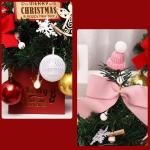 Mini Weihnachtsbaum Künstlich mit LED Beleuchtung Künstlicher Weihnachtsbaum Klein für Weinachtsdekorationen Tischplatte Tannenbaum Geschmückt Tisch Weihnachtsbaum mit Ornament