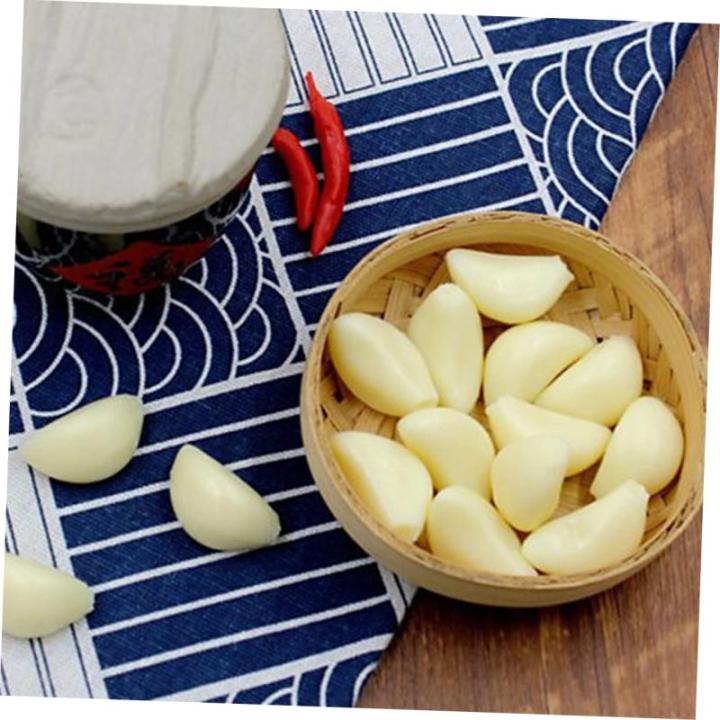 24 STK Simulierter Knoblauch Modell Mit Künstlichen Knoblauchflocken Falsches Gemüsedekor Gefälschter Knoblauch Gefälschte Gemüsestütze Elefantenknoblauch Knoblauchflocken Pr