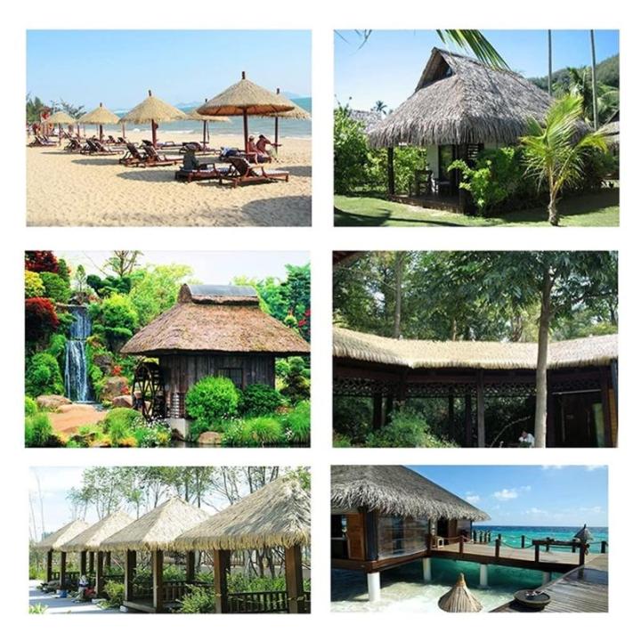 Künstliche Strohfliese Kunststoff Stroh künstlich Für Park Seaside Scenic Spot Dekoration Strohdach Traufe Fake Thatch Bauernhaus Dachdekoration Robuste künstliche Stroh Fake T