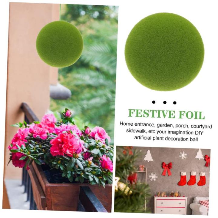Simulierter Moosball kunstpflanze kunstplflanze Garden Decoration Room Decor for Moosball für Party Kunstmoos Kugel Dekor DIY blumenkunst versorgung Simulation Moosball Schaum