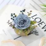Künstliche Blume (2, Blaue Rose)