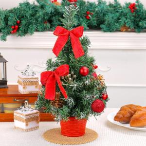 Weihnachtsbaum Geschmückt Weihnachtsbaum Klein Geschmückt Weihnachtsdeko Mini Geschmückter Weihnachtsbaum Künstlich Kleiner Weihnachtsbaum Tisch Tannenbaum für Weihnachten Dek