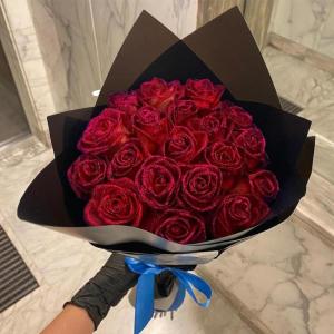 Glitterrozenboeket, fonkelend bloemenboeket, romantisch schuim-eeuwig bloemenboeket, glinsterende rozenarrangement, decoratie, doe-het-zelf bruidsboeket voor vriendin, verloofde, e