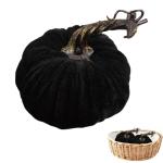 Minis Samt-Kürbisse – Künstliche Künstliche Dekorative Bunte Schaumstoff-Kürbisse | Handgemachte Halloween-Ernte-Gemüse-künstliche Simulations-Kürbisse, Bauernhaus-rustika
