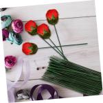 100St Gefälschte Blumenstange Blumendekor Draht zur Blumenherstellung künstliche blüten Artificial Flower Pflanzendekor kunstpflanze künstliche für die Dekoration Blütenstiel