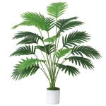 Kunstpalmbladeren, plant in pot, kunstmatige tropische monstera, groene bladeren, Hawaiiaanse Monstera-plant, 18 takken, 71 cm, splitphilo-plant, grote groene plant