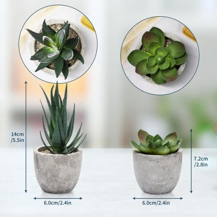 4 stuks in pot, kleine kunstplant, eucalyptus, vetplanten, rozemarijn, plastic planten zoals echt, mini-nepplanten voor badkamer, woonkamer, vensterbank, bureau, binnendecoratie