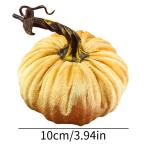 - Fluwelen pompoenen, kleine fluwelen pompoenen, decoratief kunstschuim - 10 cm handgemaakte herfstoogst groente voor foto rekwisieten