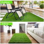 Kunstrasen, hochwertige, lichtechte Florrolle, 20 mm Florhöhe, Astro Turf, Kunstrasen für Hunde oder als Außendekoration (Größe: 2,5 x 9 m)