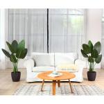 Kunstplant, paradijsvogel, boom, 120 cm, plastic plant, palm in pot, tropisch Hawaï, groen, nepplant, voor slaapkamer, woonkamer, tuin, deco (2 stuks)