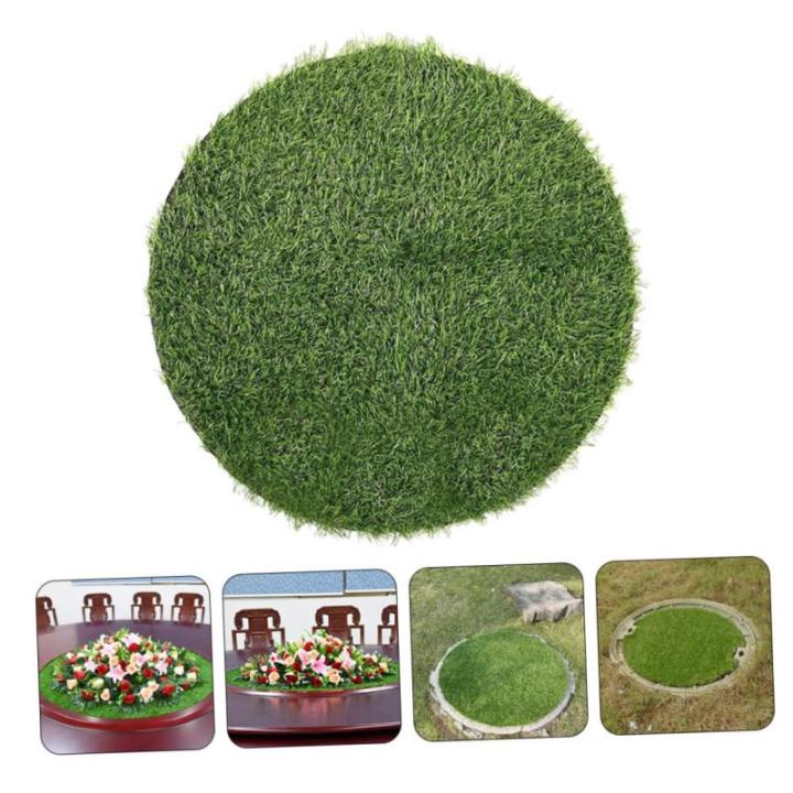 Schachtdeksel, decoratie, gazon, kunstgras, koffieaccessoires voor koffiebar, kunstgrastapijt, wasbare tapijten, placemats, nepgrastapijt, grasmatdecor
