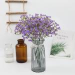 Gypsophila , 10 stuks Gypsophila-planten, voor bruiloft, bruidsboeket, thuis, knutselen en decoratie (paars)
