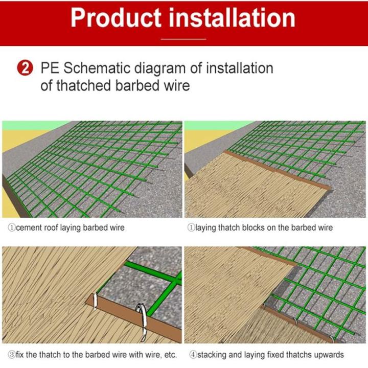 Simulation Thatch Tile Plastic Natural Wild Fake Straw Artificial Fake Thatch Straw Dekoration Bauernhaus Traufe Stroh Pe Flame Retardant Plastic (Farbe: Gelb A,Größe: 1St)