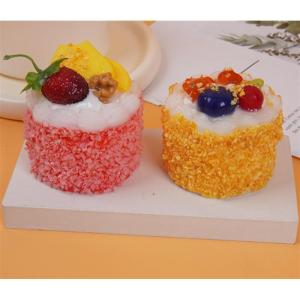 Fake Kuchen künstliche Kuchen Simulation Kuchen Dessert Gemischt Gefälschte Kuchen Lebensmittel Modell Geeignet Für Restaurant Display Realistisches Essen(C)